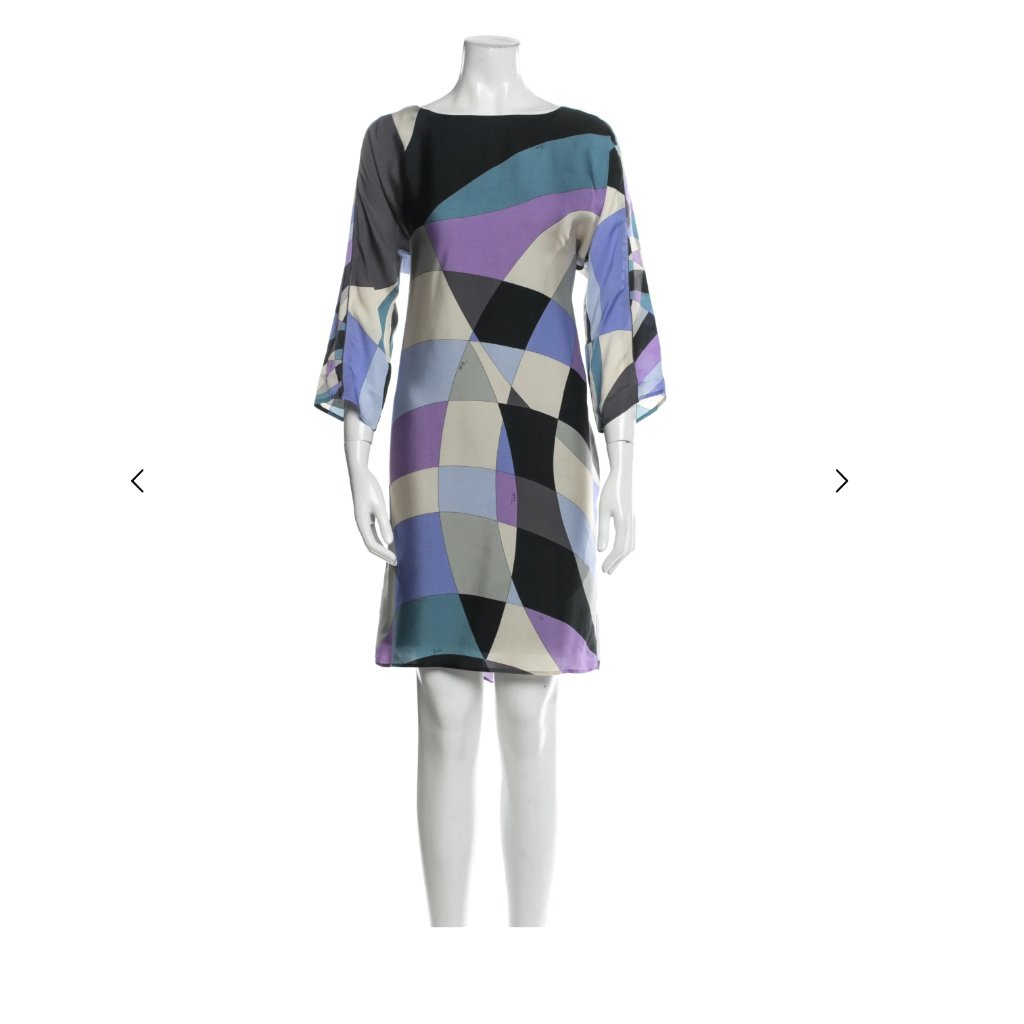 Emilio Pucci Silk Knee-Length Dress, Sz. 8